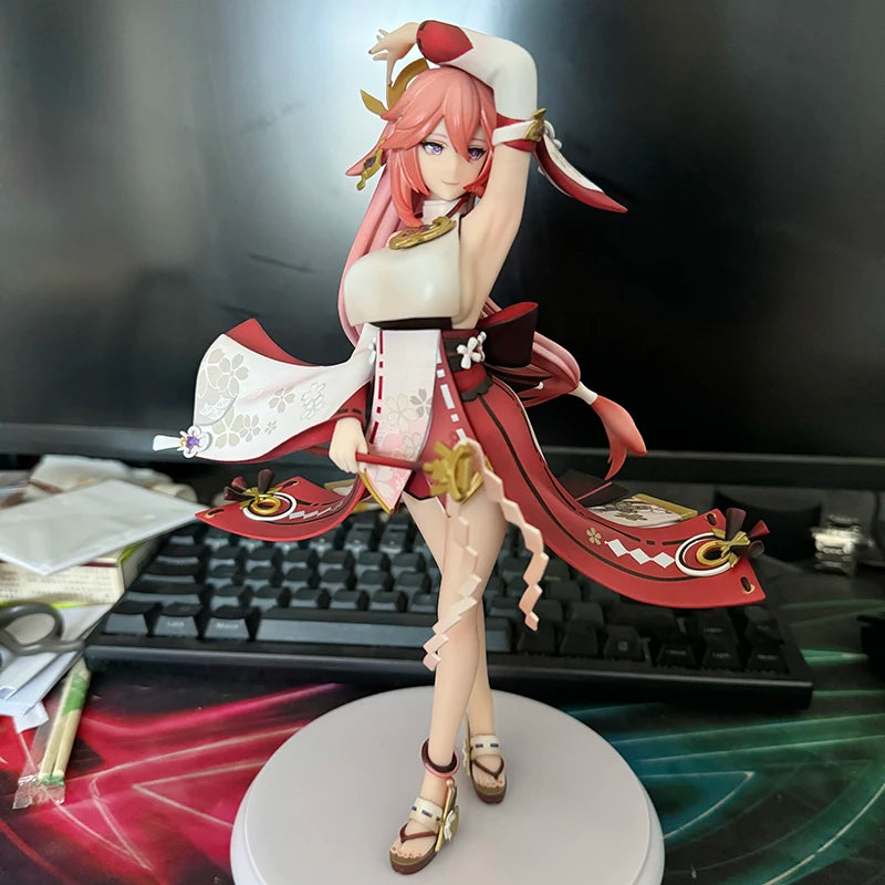 Genshin Impact Figure Yae Miko Anime Figures Kawaii Girl Anime Peripheral Statue Collectible Customized Model Desk Decor Gift Genshin Impact Figure Yae Miko Anime Figures Kawaii Girl Anime Peripheral Statue Collectible Customized Model Desk Decor Gift